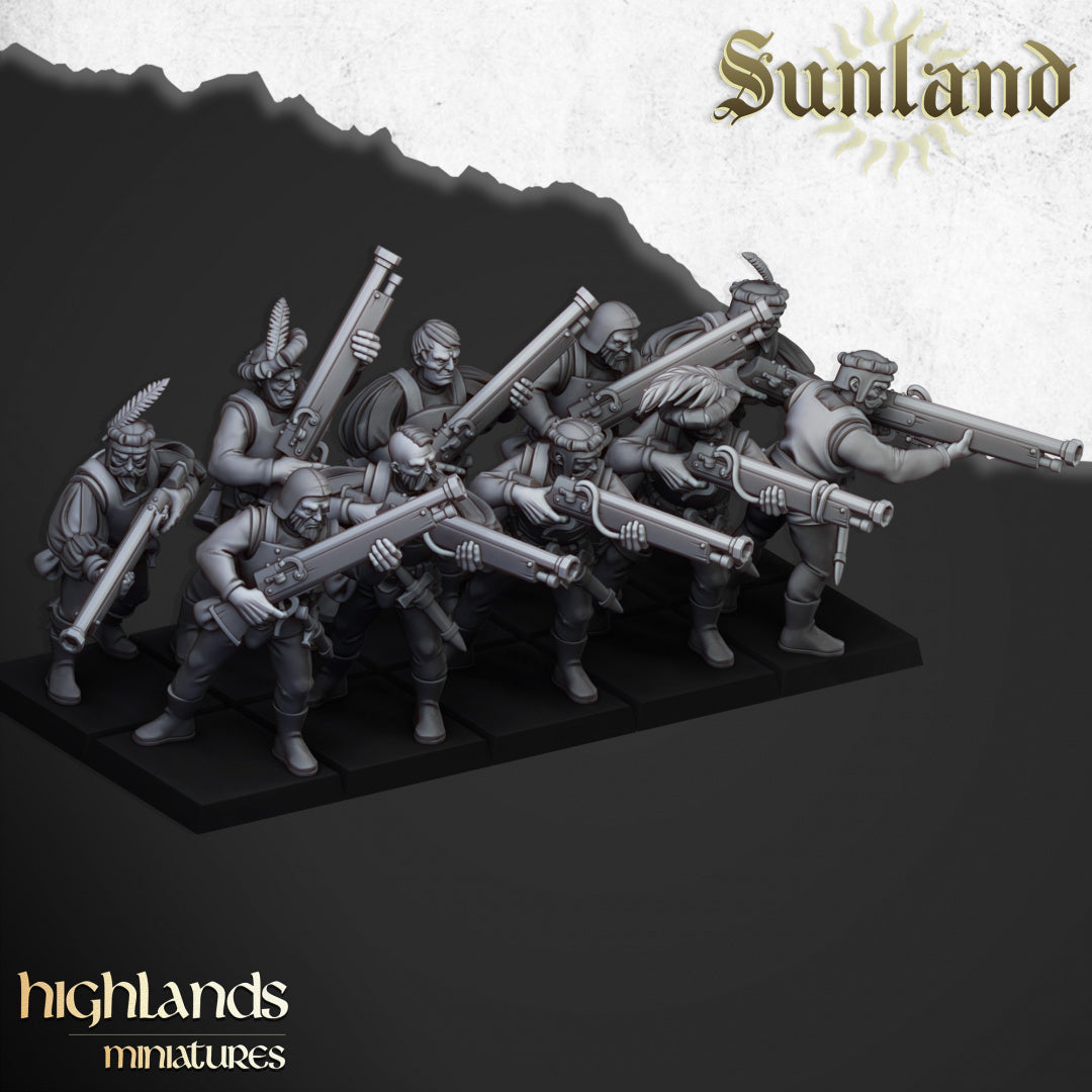 Sunland Arquebusiers by Highlands Miniatures