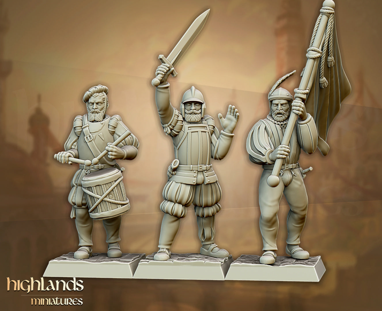 Sunland Imperial Troops with Swords by Highlands Miniatures
