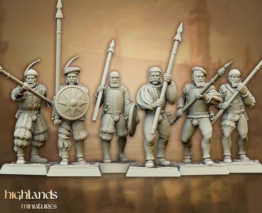 Sunland Imperial Troops with Spears by Highlands Miniatures