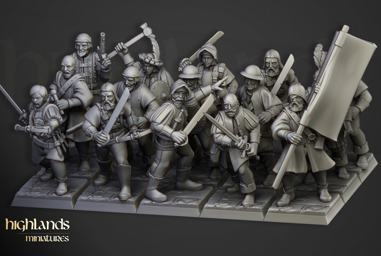 Sunland Militia by Highlands Miniatures