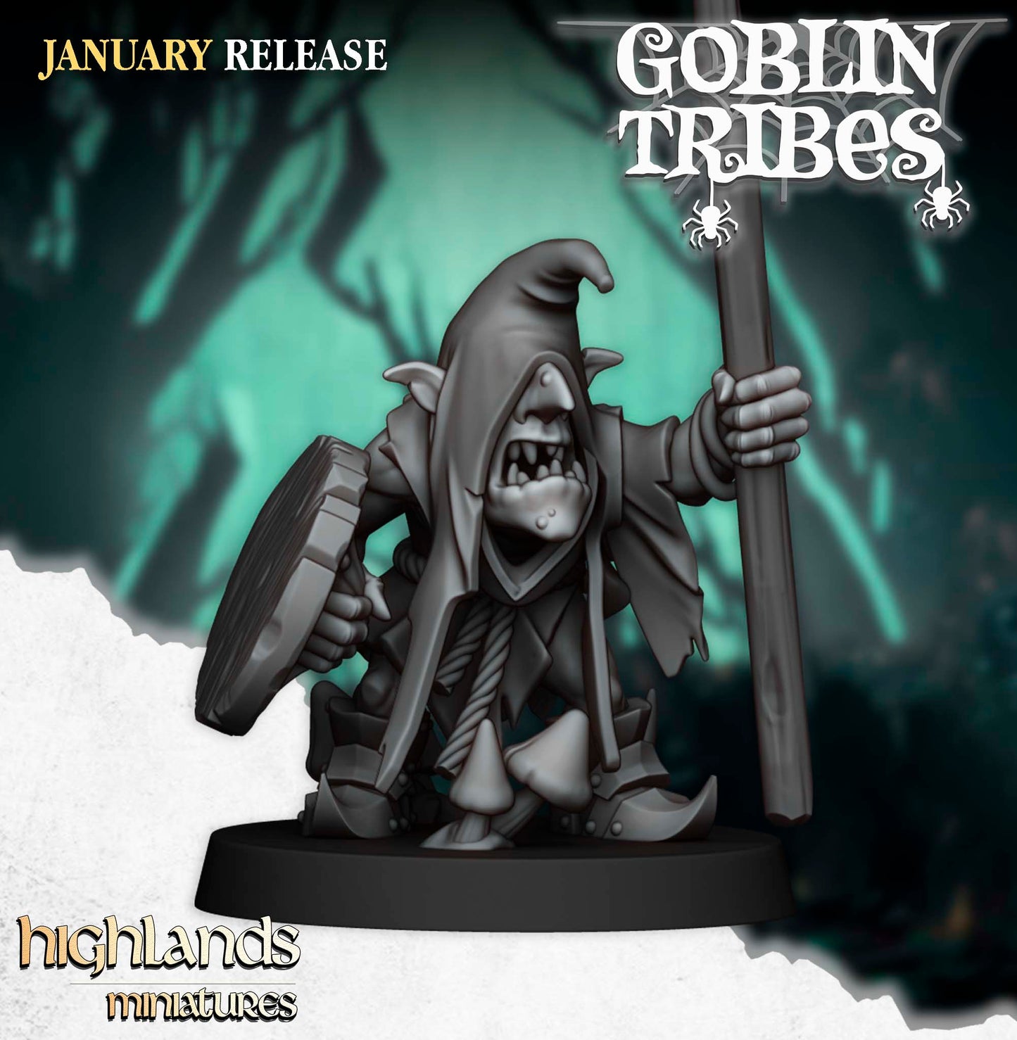 Swamp Goblins with Pikes by Highlands Miniatures