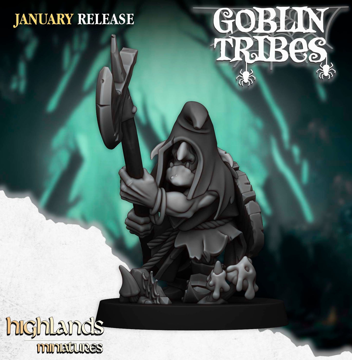 Swamp Goblins with Pikes by Highlands Miniatures