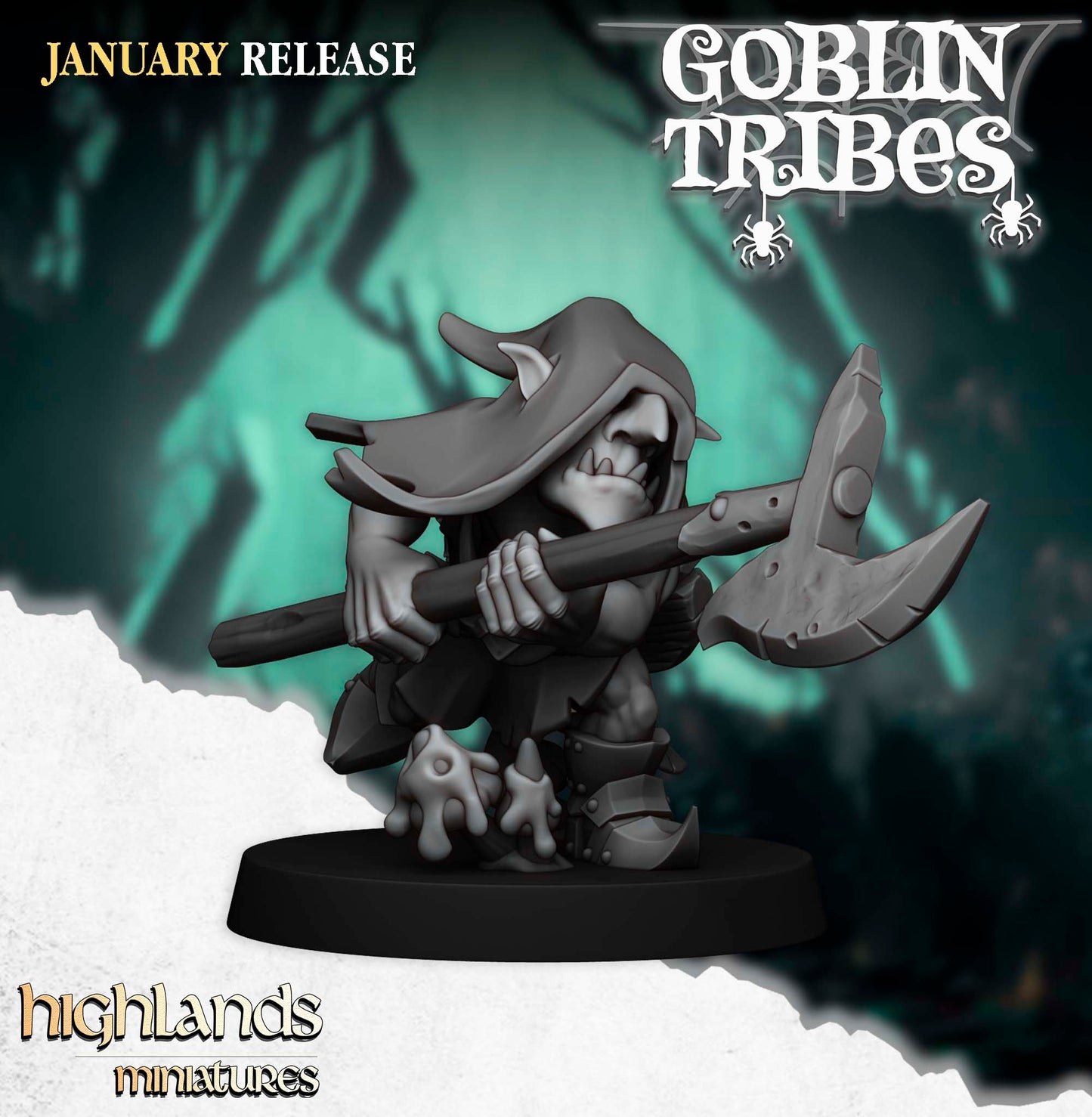 Swamp Goblins with Pikes by Highlands Miniatures