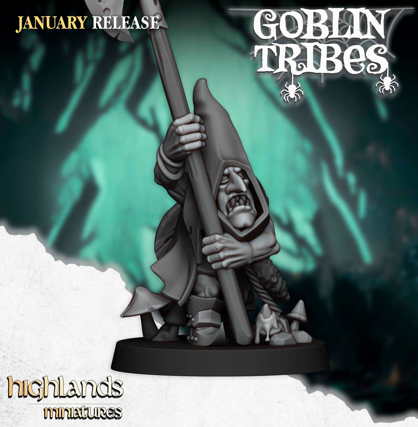 Swamp Goblins with Pikes by Highlands Miniatures