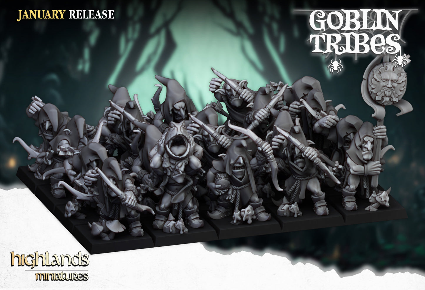 Swamp Goblins With Bows by Highlands Miniatures