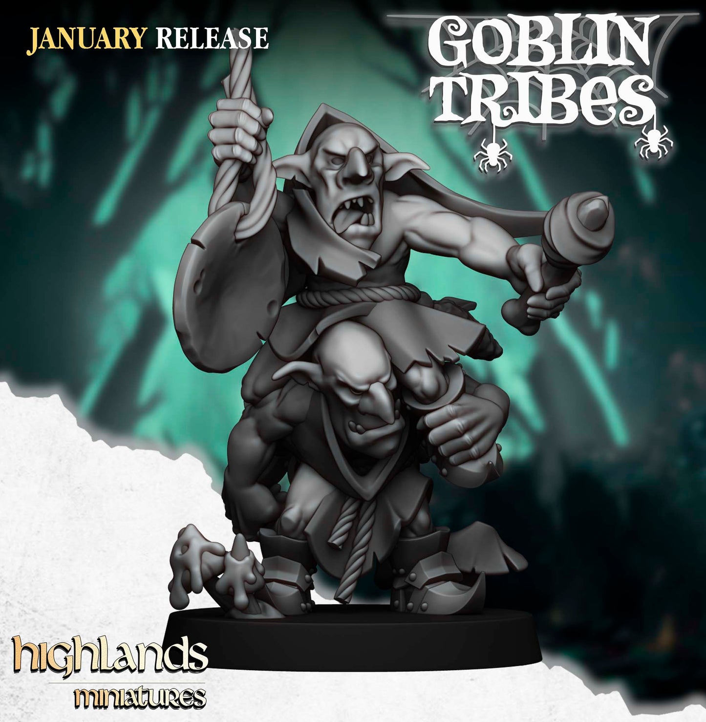 Swamp Goblins with Pikes by Highlands Miniatures