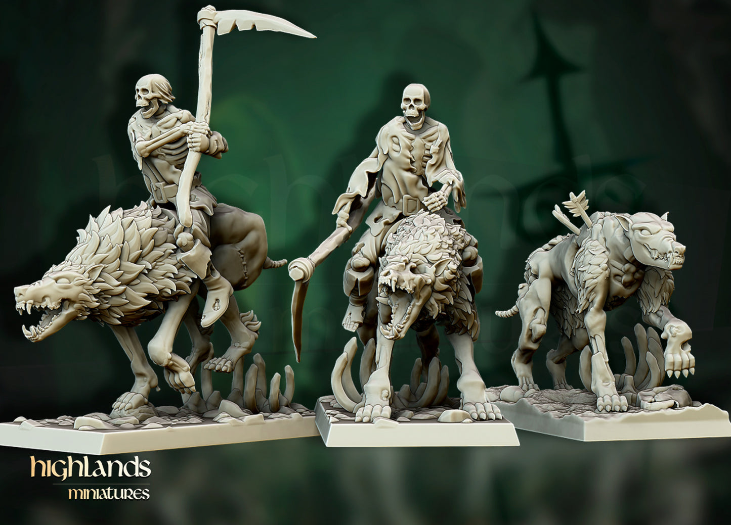 Direwolves by Highlands Miniatures