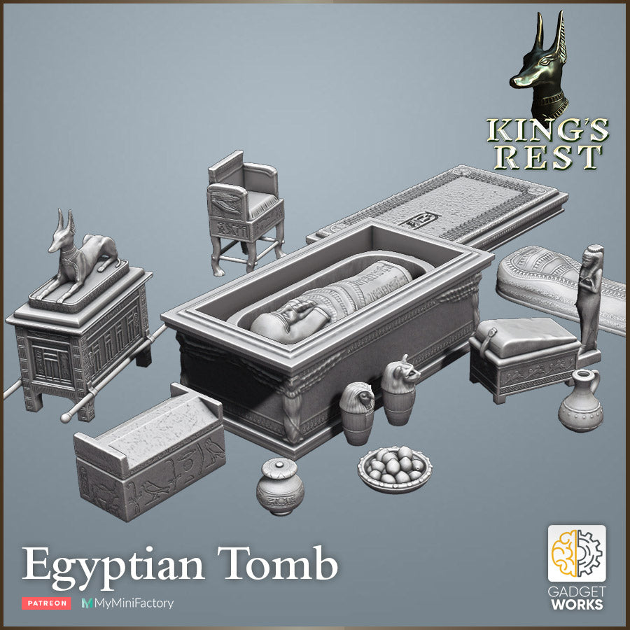 Egyptian Burial Goods by  Gadgetworks