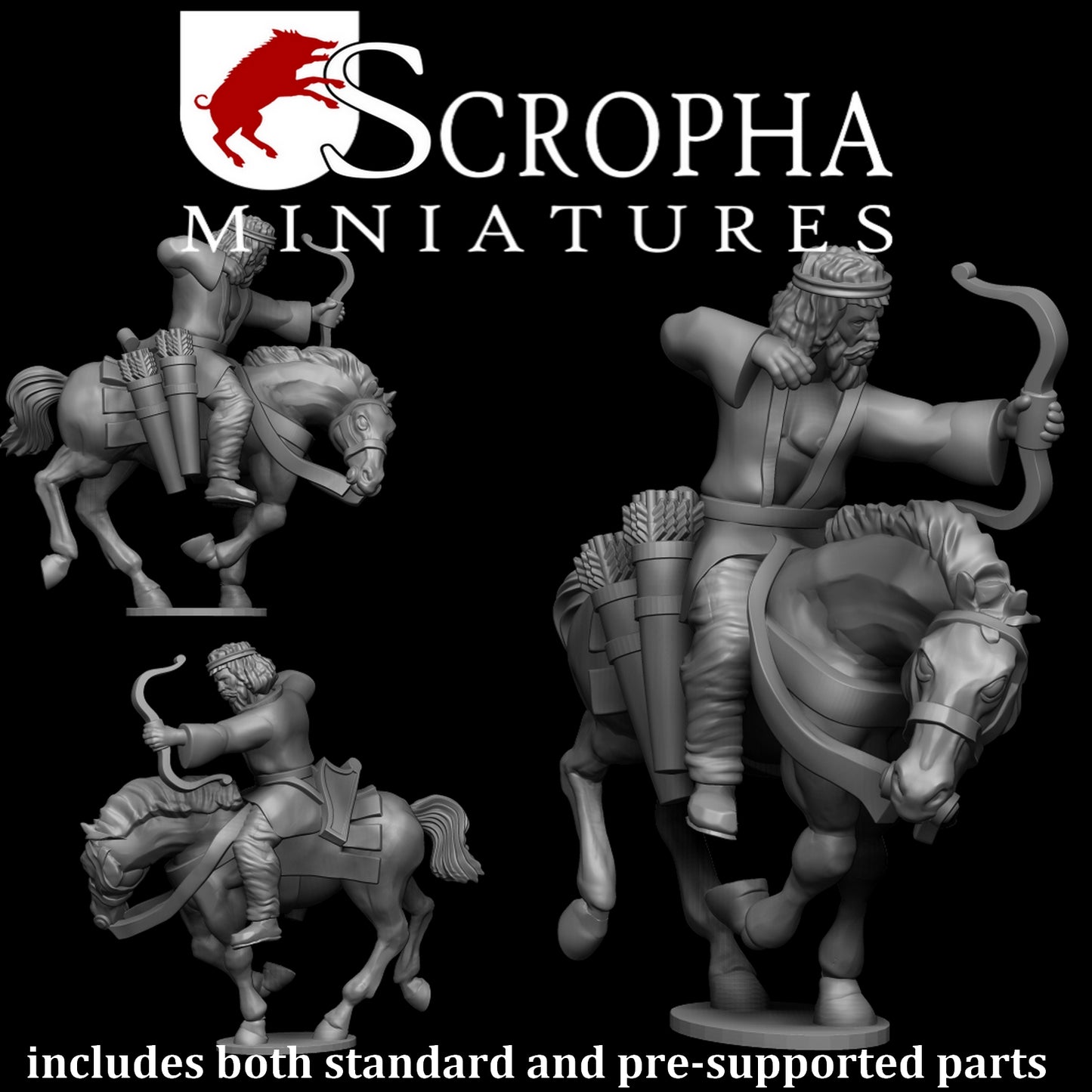 Scythian/Parthian Mounted Archers by Scropha Miniatures