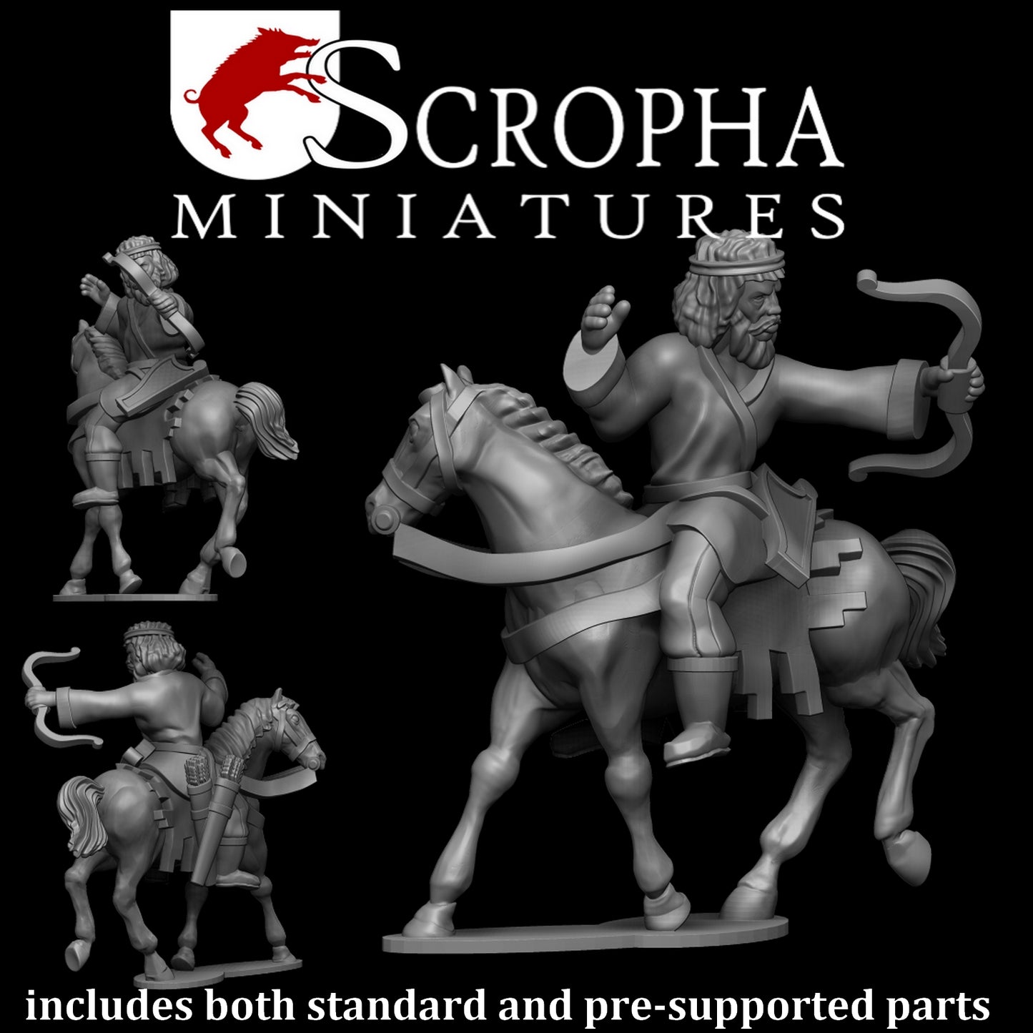 Scythian/Parthian Mounted Archers by Scropha Miniatures