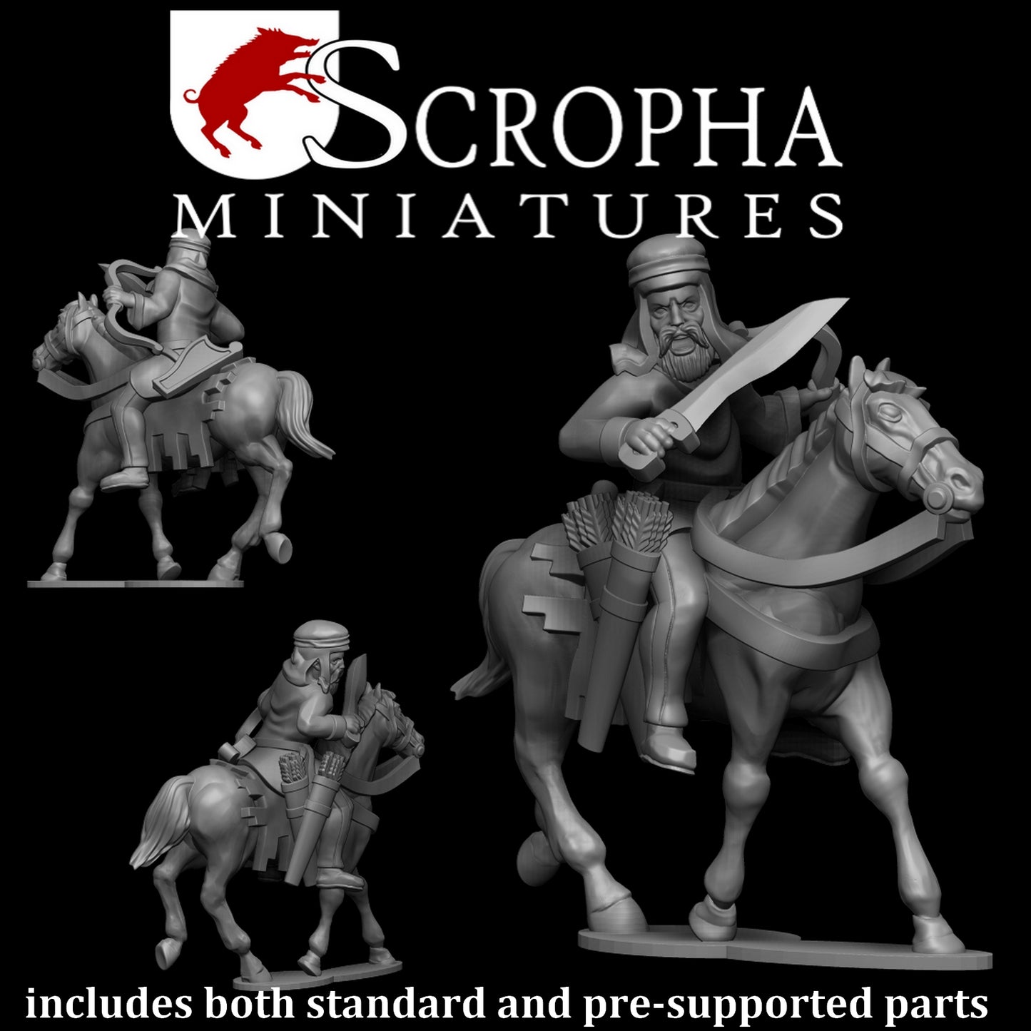 Scythian/Parthian Mounted Archers by Scropha Miniatures