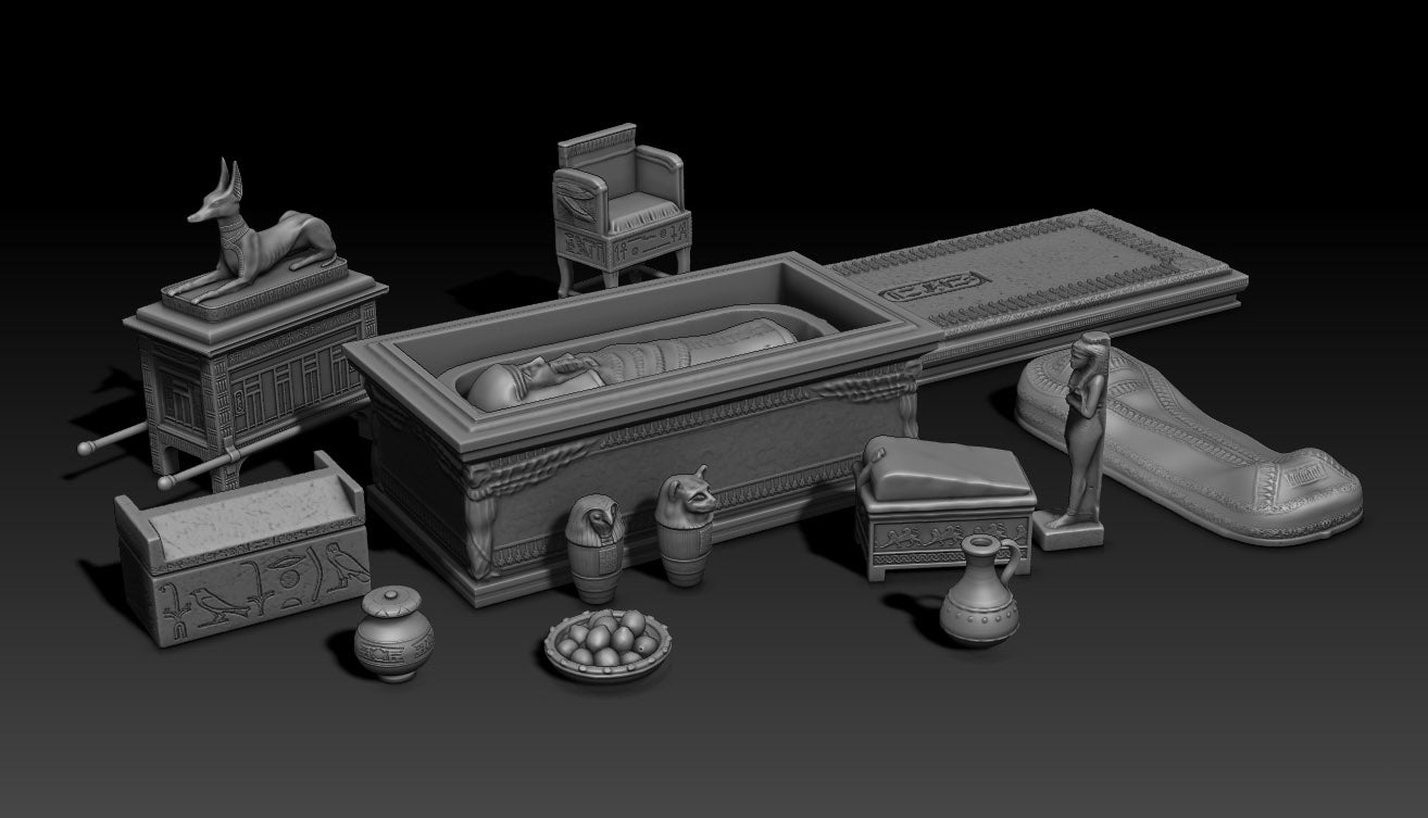 Egyptian Burial Goods by  Gadgetworks