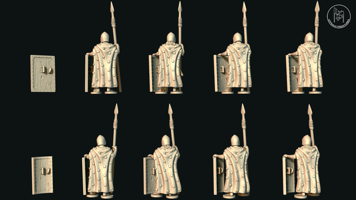 Sumerian Spearmen at Rest (Set A) by Uppsala Miniatures – Studio Historia