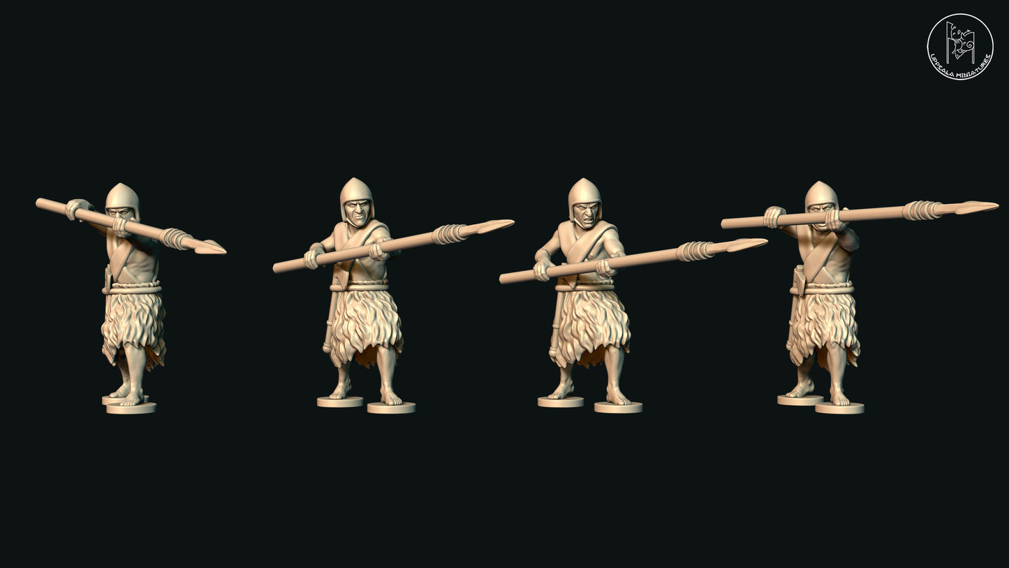 Sumerian Spearmen & Axement Advancing (Set C) by Uppsala Miniatures