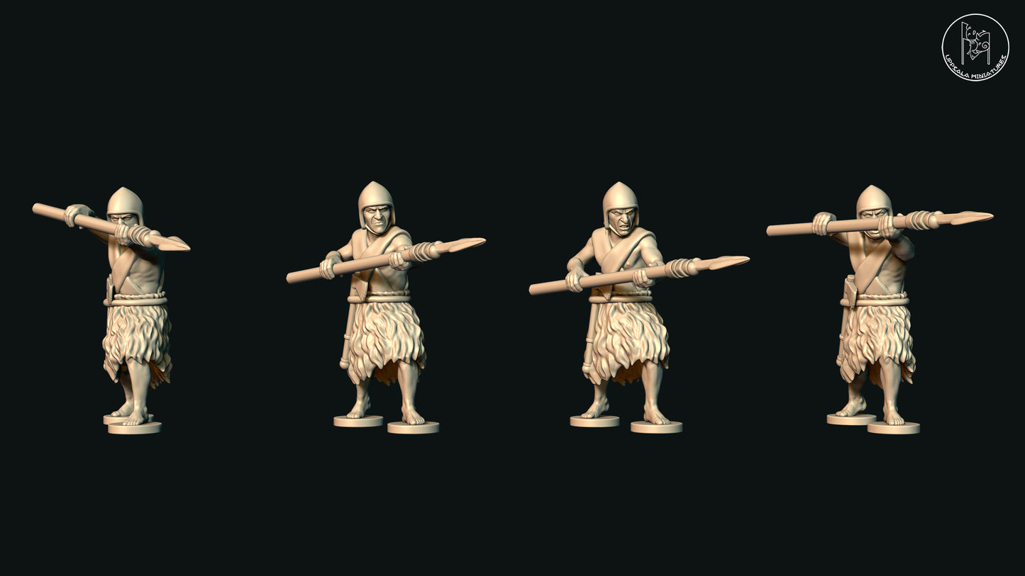 Sumerian Spearmen & Axement Advancing (Set C) by Uppsala Miniatures