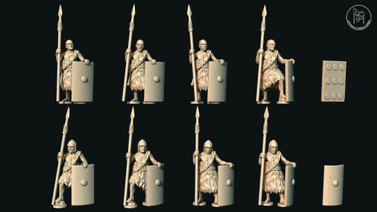 Sumerian Long Spear (Set G1) by Uppsala Miniatures