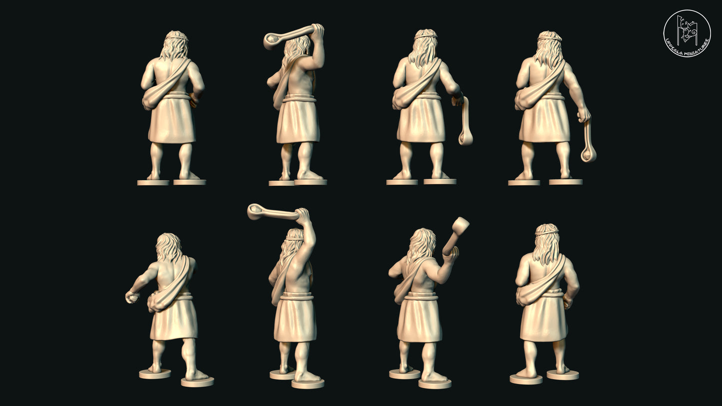 Sumerian Slingers (Set L) by Uppsala Miniatures