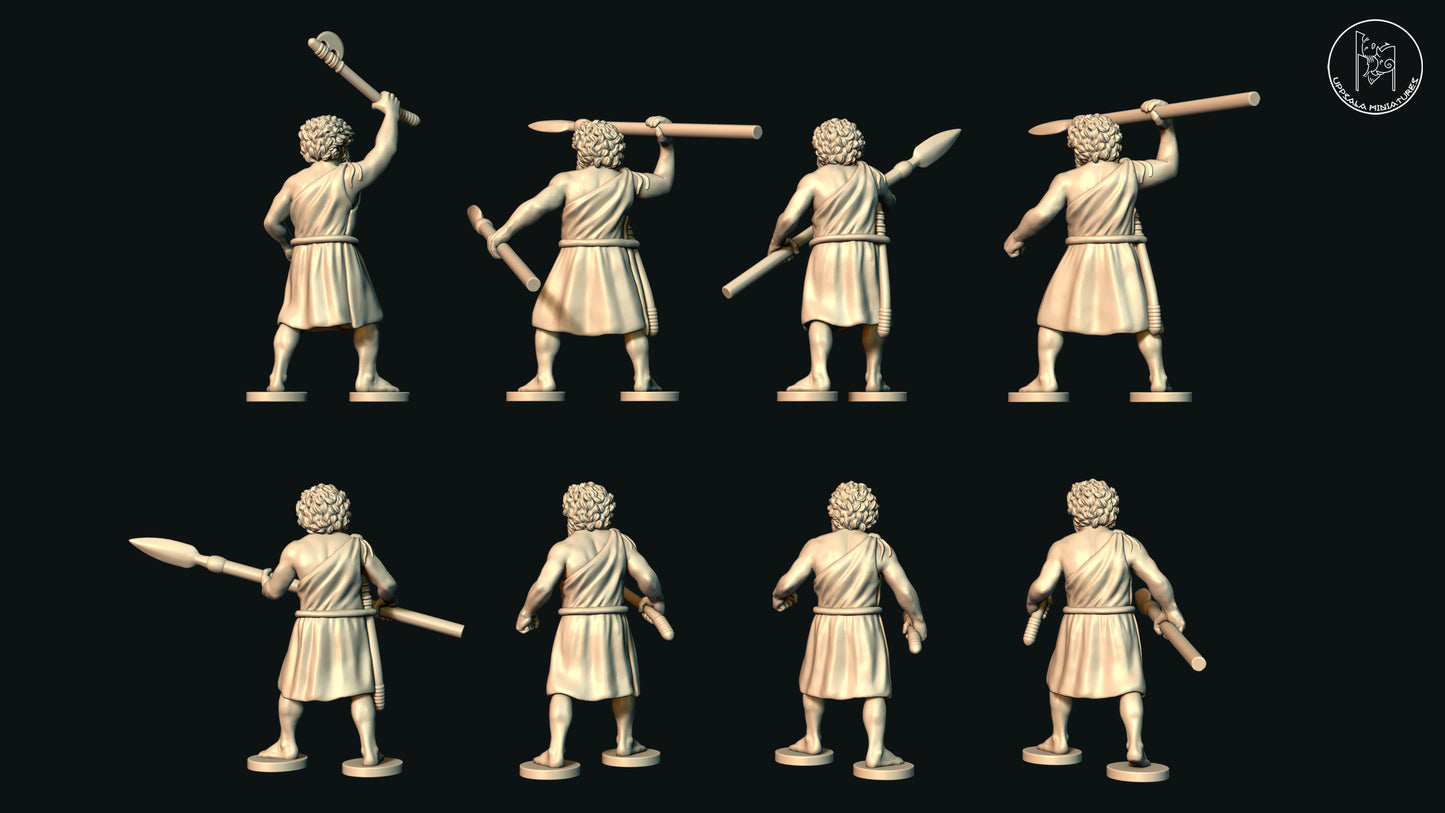 Sumerian Javelinmen/Axemen (Set 02) by Uppsala Miniatures