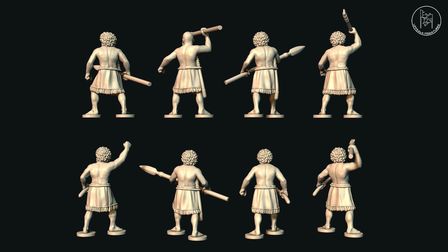 Sumerian Javelinmen/Axemen (Set P1) by Uppsala Miniatures