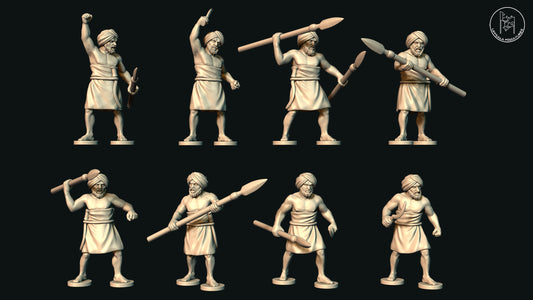 Sumerian Javelinmen (Set Q) by Uppsala Miniatures