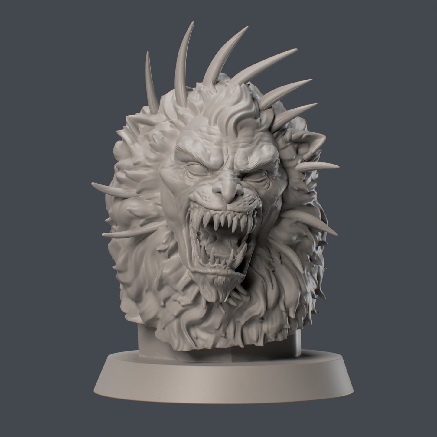 Manticore Bust by Hold My Miniatures