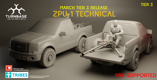 Wargames- ZPU-1 Technical by TurnBase Miniatures