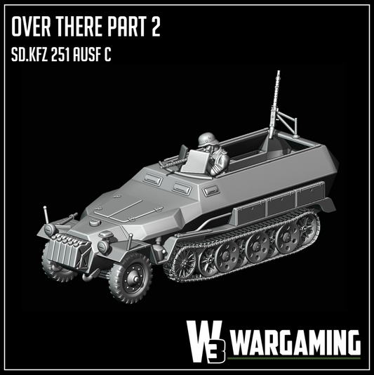 Afrika Korps Sd.Kfz 251-1C Halftrack by W3 Wargaming