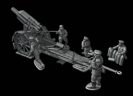 Great War German 21cm Schewere Morser by W3 Wargaming