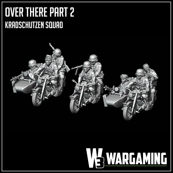 Afrika Korps Kradschutzen Squad by W3 Wargaming