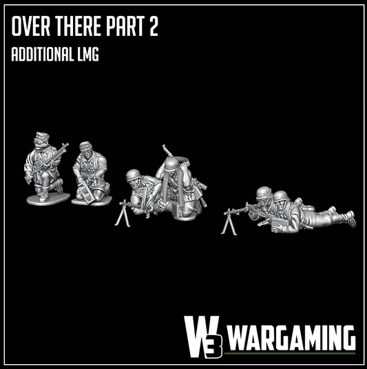 Afrika Korps Additional LMG Teams by W3 Wargaming