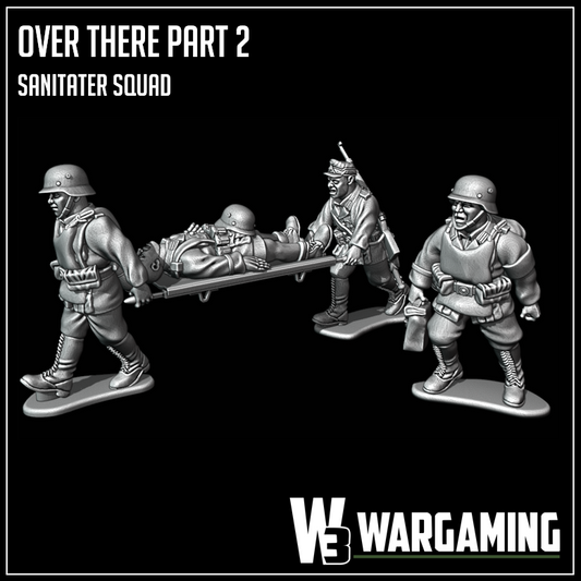Afrika Korps Sanisoldat (Medic) Team by W3 Wargaming