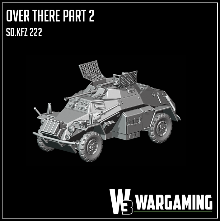 Afrika Korps Sd.kfz 222 by W3 Wargaming
