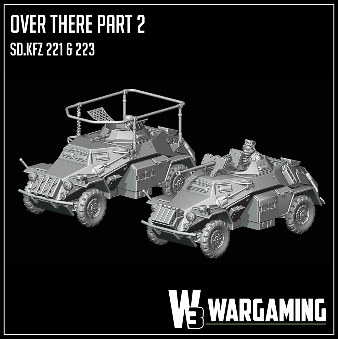 Afrika Korps Sd.Kfz 221 or 223 by W3 Wargaming