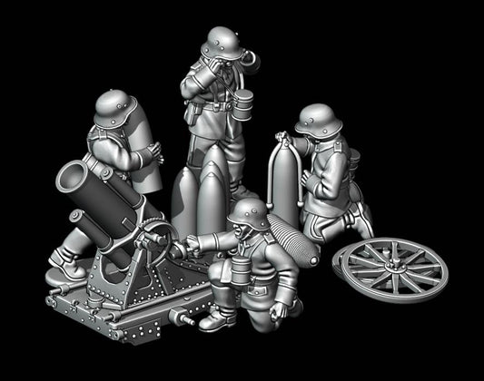 Great War German 25cm Schewere Minenwerfer by W3 Wargaming