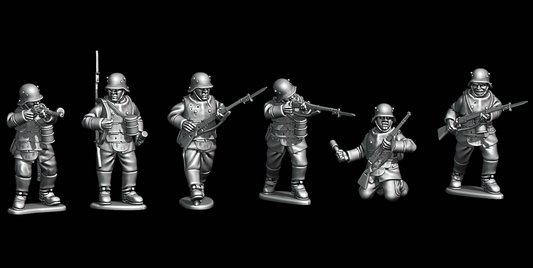 Great War German Sappenpazner Body Armour Squad by W3 Wargaming