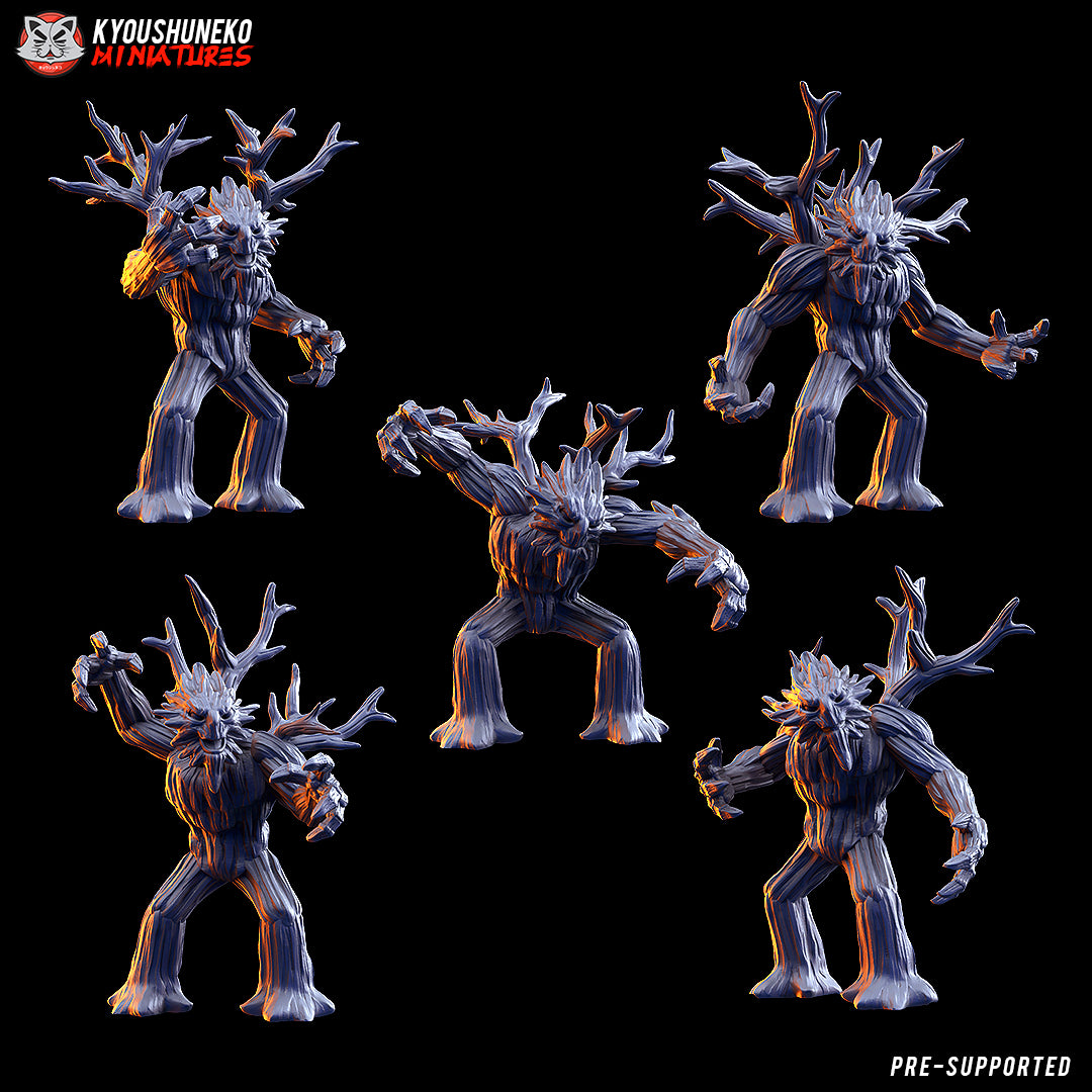 Gaelic Wood Treemen  by Kyoushuneko Miniatures