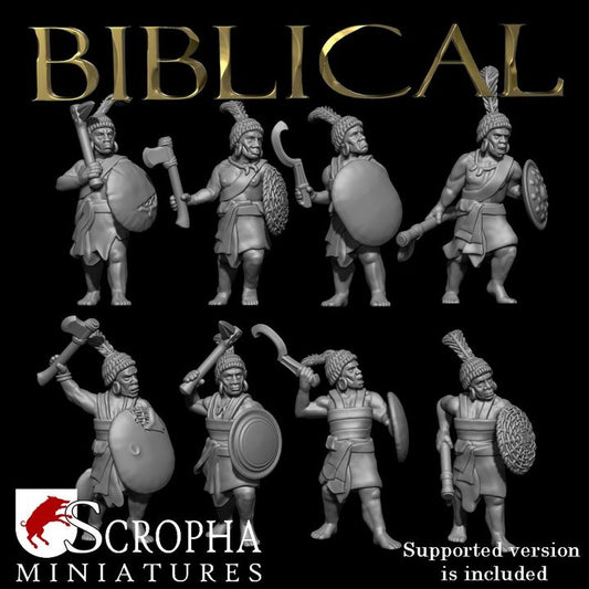 Nubian warriors by Scropha Miniatures