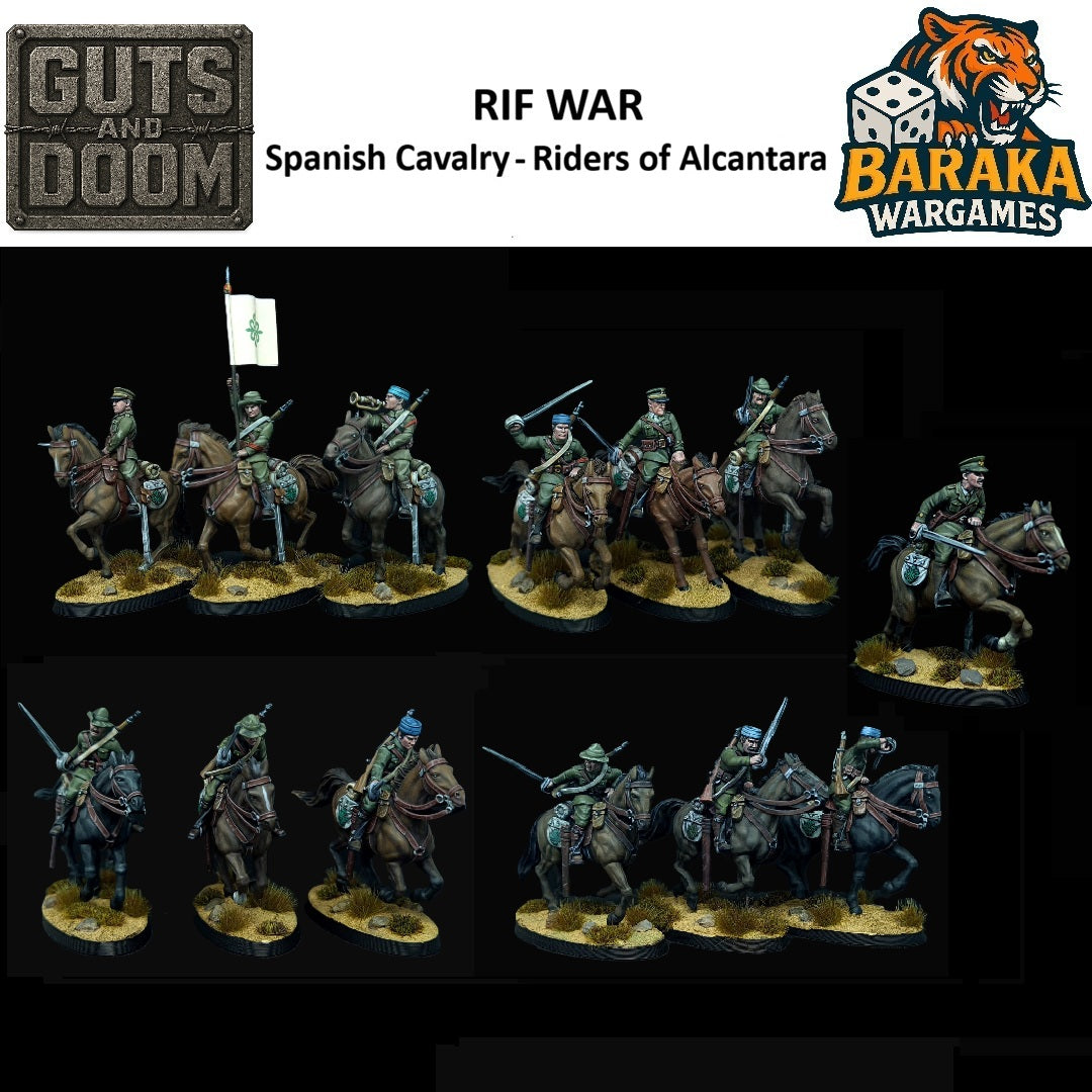 Rif War/SCW Spanish Cavalry Mounted by Baraka Wargames and Miniatures